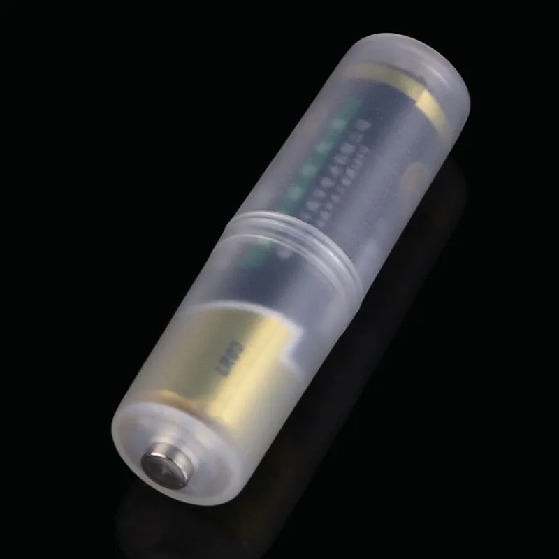 

10Pcs Storage box Arrangement AAA to AA Size Cell Battery Converter Adaptor Holder Case Switcher FG