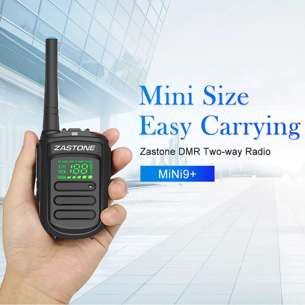 Zastone Mini9 Plus DMR портативная цифровая рация UHF 400-470MHz HF трансивер коммуникатор портативный двухстороннее радио