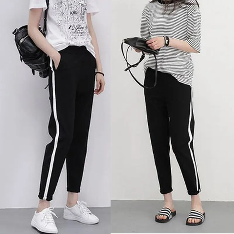 High Fashion New Women Black Casual Hip 