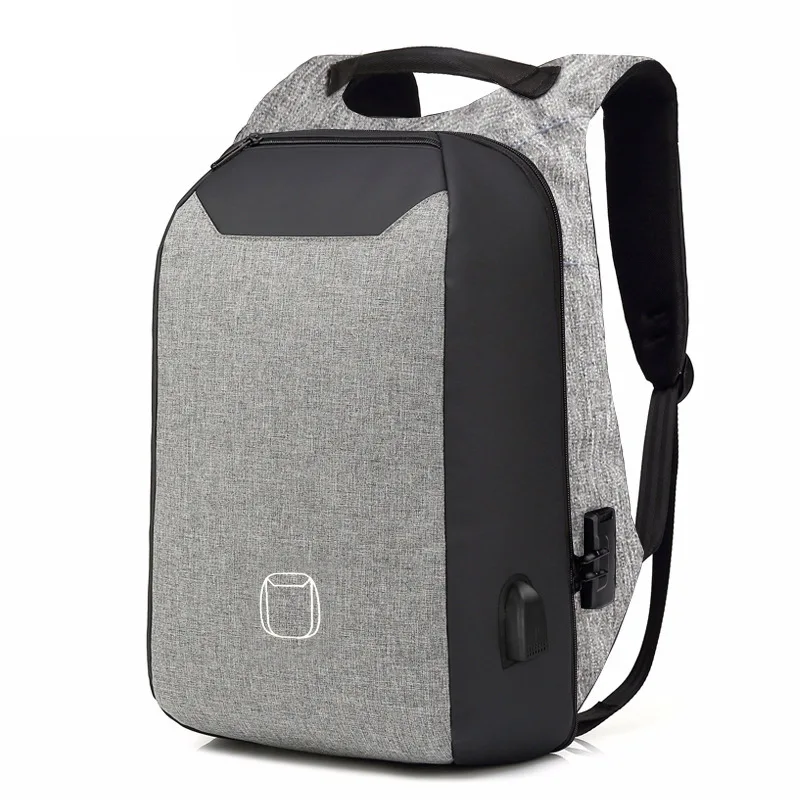 

1 stereo digital storage anti-theft computer backpack outdoor Korean backpack male CUHK schoolbag USB charging