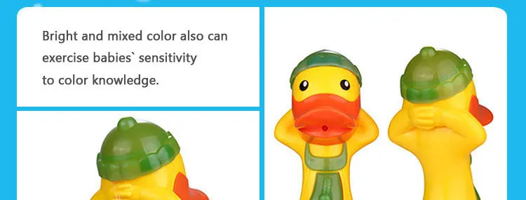YunNasi желтая утка игрушка Ванна изменить Цвет брызг воды детские игрушки Ванная комната Бассейн Пляж игрушки для детей воды пистолет