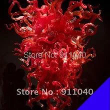 Большой размер Красная Люстра Освещение Современная подвеска