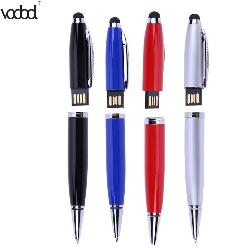 

VODOOL Ballpoint Pen 3 in 1 USB Flash Drive Pen Drive 8GB Pendrive Ball Pen USB Stick 128GB Memoria Stick U Stylus Pen