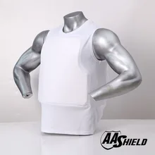 AA Shield пуленепробиваемый жилет бронежилет Удобная рубашка Teijin арамидный ядро самообороны поставка Футболка белая NIJ IIIA& HG2 XL