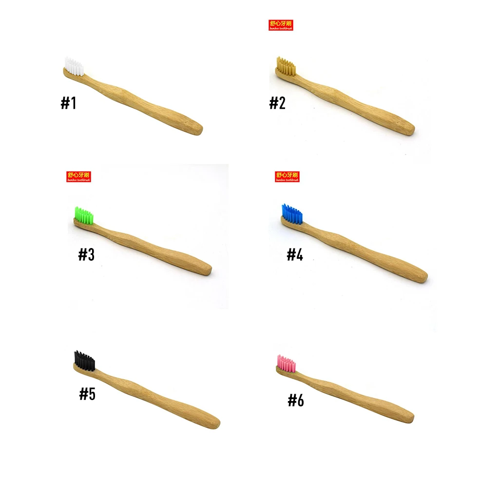 Новый 1 шт. Для детей низкоуглеродистой Бамбук природных несколько деревянной ручкой Зубная щётка мягкой щетиной Стоматологическая
