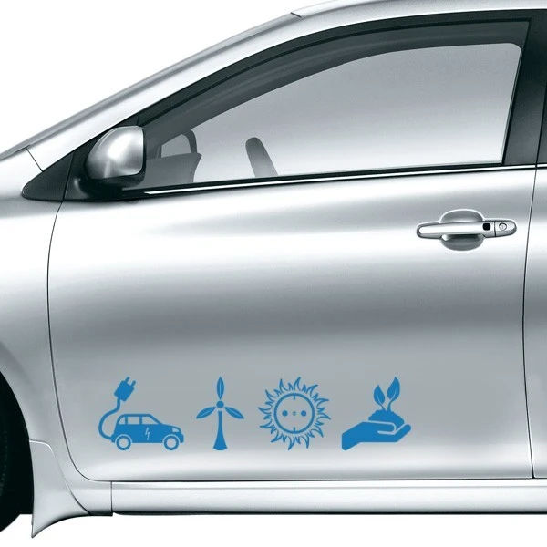 Energy Conservation Electric Car Symbols Sticker Vinyl Car Decoration Home Decor Easy To Apply Removable Durable Vinyl Home Decor Decorative Vinyl Filmvinyl Decor Aliexpress
