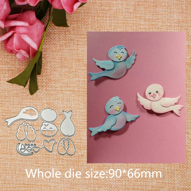 

Baby Bird Stencil Metal Cutting Dies Cut Practice Hands-on DIY Scrapbooking Album Craft die 90*66mm 2019 New