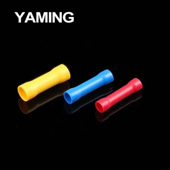 

Red/Yellow/Blue BV1.25 BV2 BV5.5 Assorted Insulated Electrical Wire Cable Terminal Butt Connector Crimp Terminals BV1 BV5