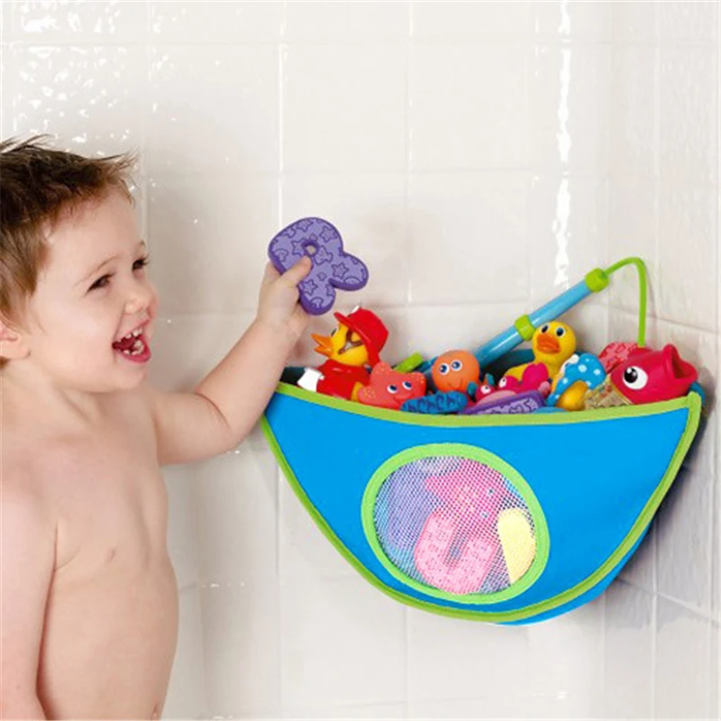 Buy Baby bath toys Tidy Storage Suction Cup Bag Swimming Toy for Kid