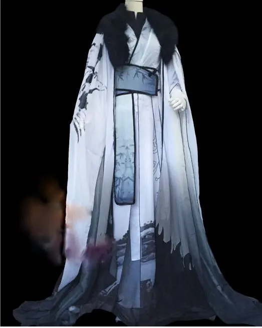 Mo Ran Chong Lou краска чернил мужской костюм Hanfu Gu Jun Xu Feng Sha Po Lang Cos Hanfu для аниме или ТВ Игры Cos Drama Hanfu