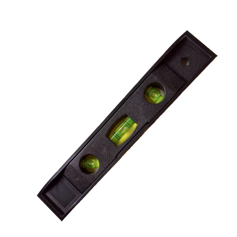 

9 Inch Vertical Level Ruler Magnet Bubble Plumber Measurement Tools Black Plastic Spirit Level Torpedo Level Measure Tools