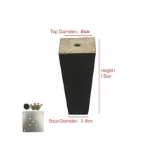 6x13x3,8 см ножки для мебели деревянная мебель ножки для шкафа столешницы с железной прокладкой винты