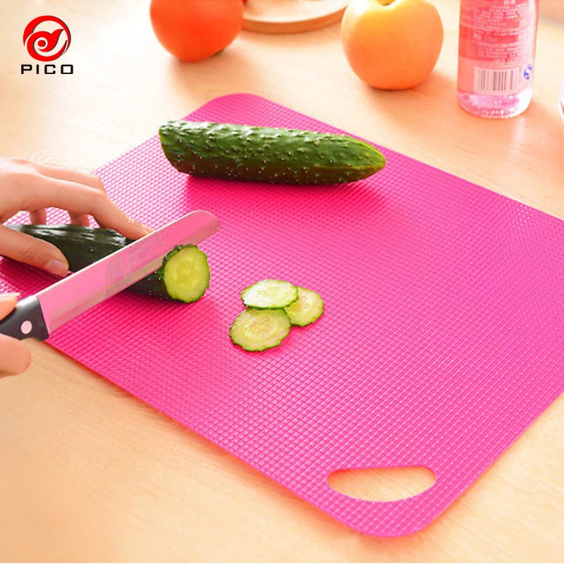 

38x29cm Plastic Kitchen Chopping Board Flexible Soft Fruit Chopping Block Resistant Cutting Board Kitchen Cooking Tools ZL296