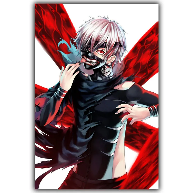 Tokyo Ghoul Poster Popular Classic Japanese Anime Home Decor Silk ...