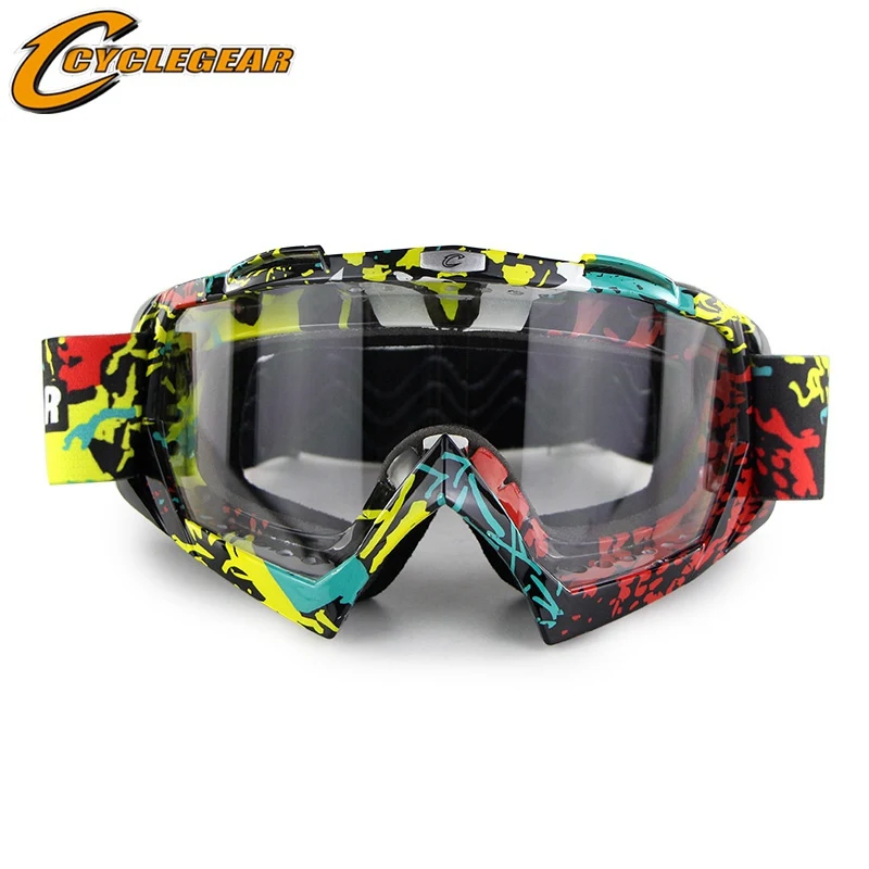 Cyclegear мотоциклетные очки для мотокросса Открытый Спорт okulary cool gafas анти-УФ MX gozluk CG11 - Цвет: transparent color