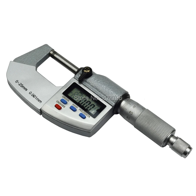 Цифровой микрометр измеритель толщины 0 001 мм 25 * IP65|gauge fuel|gauge boostip65 light |