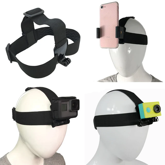 US $2.43 Head strap mount For Gopro Hero 7 6 5 4 3 Xiaomi yi 4K Eken H9 SJCAM Camera for iPhone Huawei Sams
