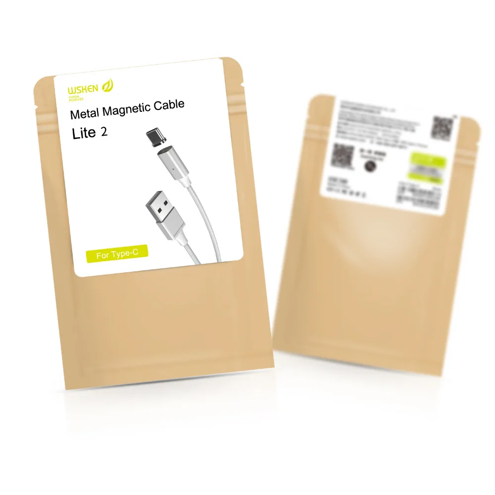 WSKEN Lite2 Magnetic Type C USB Cable Fast Charging USB Data Cable For Samsung Note 9 S9 S8 Sony Huawei Nokia HTC USB C Cable