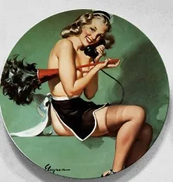 Гил элвгрен pin-up девушки эротические постеры настенная подвесная декоративная тарелка художественное керамическое ремесло фоновое украшение Ренессанс - Цвет: E