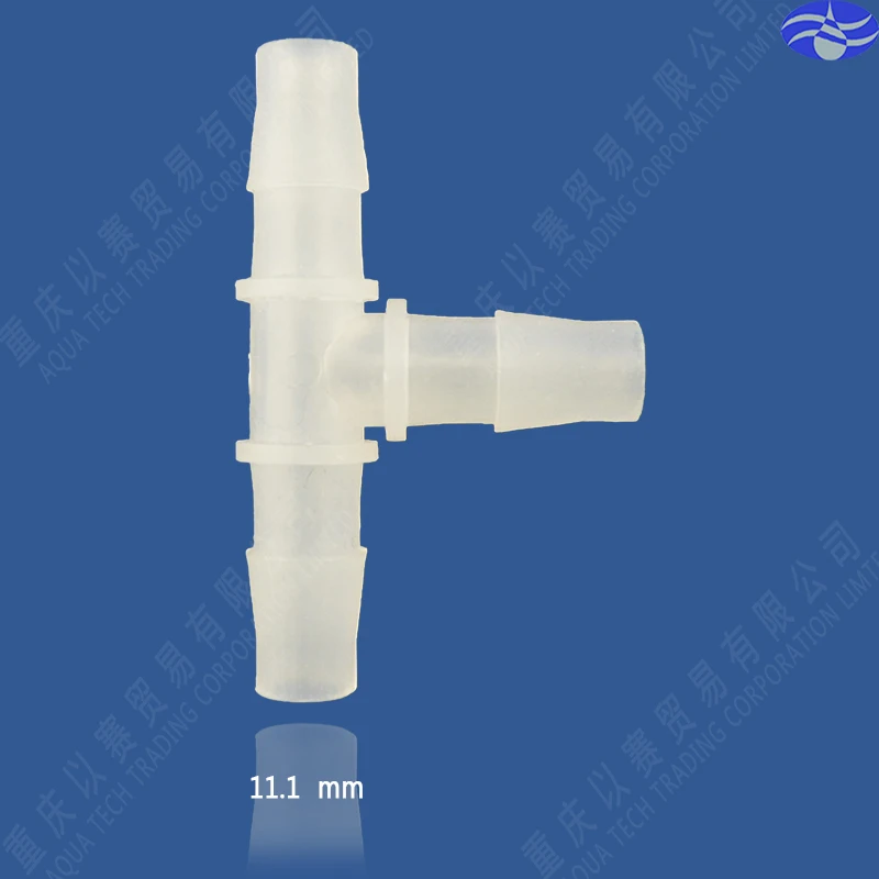 

11.1mm(7/16") Tee plastic pipe connector,hose connector,pipe fittings