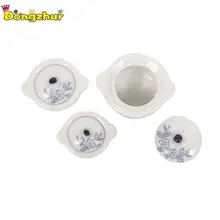 Dongzhur, новинка, 3 шт., миниатюры, 1:12, аксессуары для кукольного дома, суповые горшки, кукольный домик, мини аксессуары, керамические горшки, игрушки WWP9607