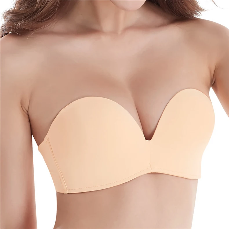 Strapless Bras For Women Underwear Invisible Bralette BH Lingerie Push Up Brassiere Wedding Fly Backless Bra Wire Free 15