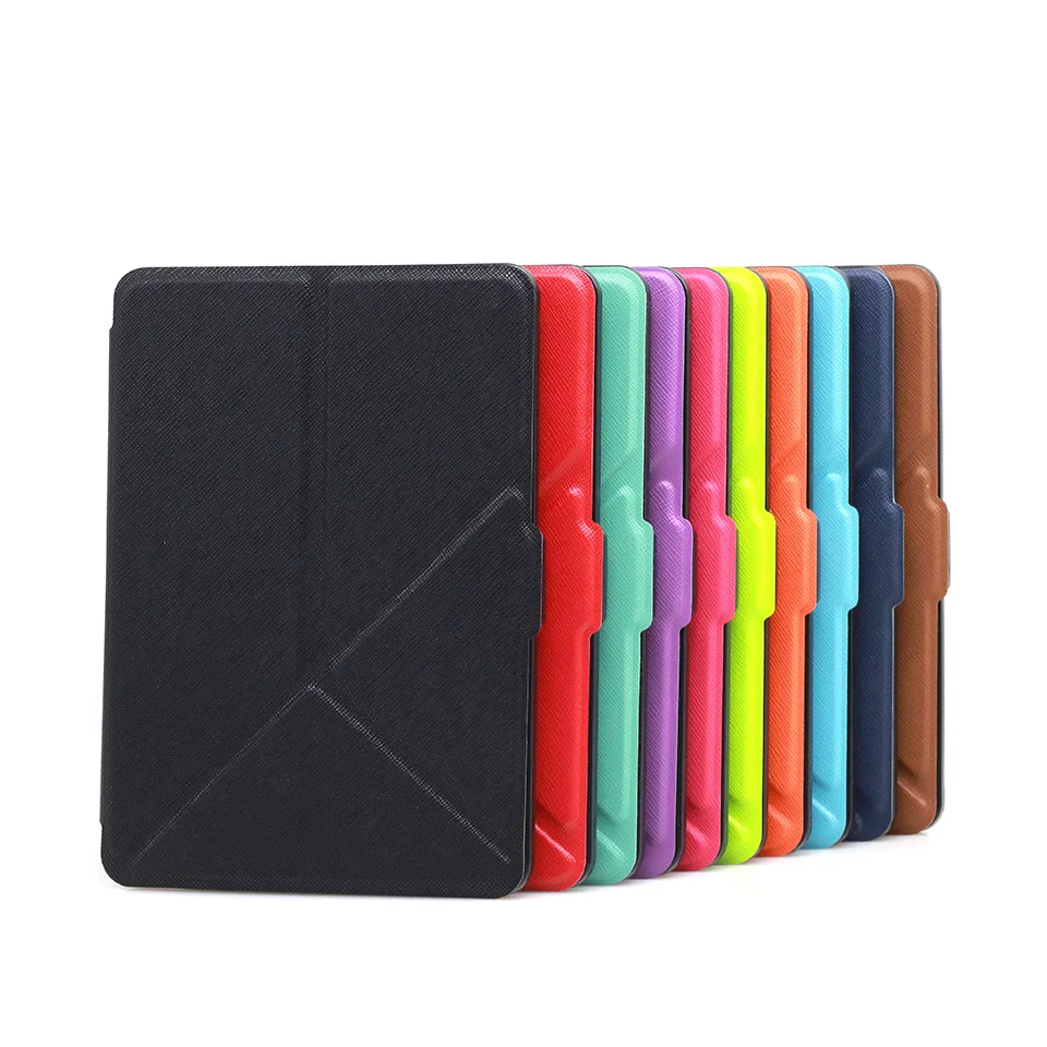 

Ultra Slim Origami Style PU Leather Case Cover for Amazon Kindle Paperwhite 1/2/3 with Auto-Turn On/Off Function