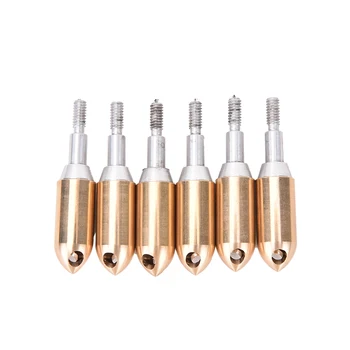 

6Pcs Hunting Arrow Field Hunting Arrow heads Whistle Copper Broadhead Arrowhead F Screw