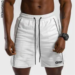 Gymohyah летние мужские пляжные шорты фитнес модные повседневные тренажерные залы тренировка для бегунов Бодибилдинг дышащие быстросохнущие