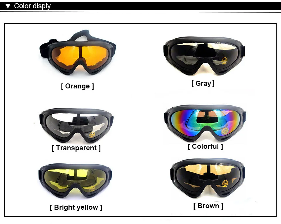 outdoor ski ridding goggles snowmobile windproof Dustproof men eyewear Motorcycle windproof Men (3)