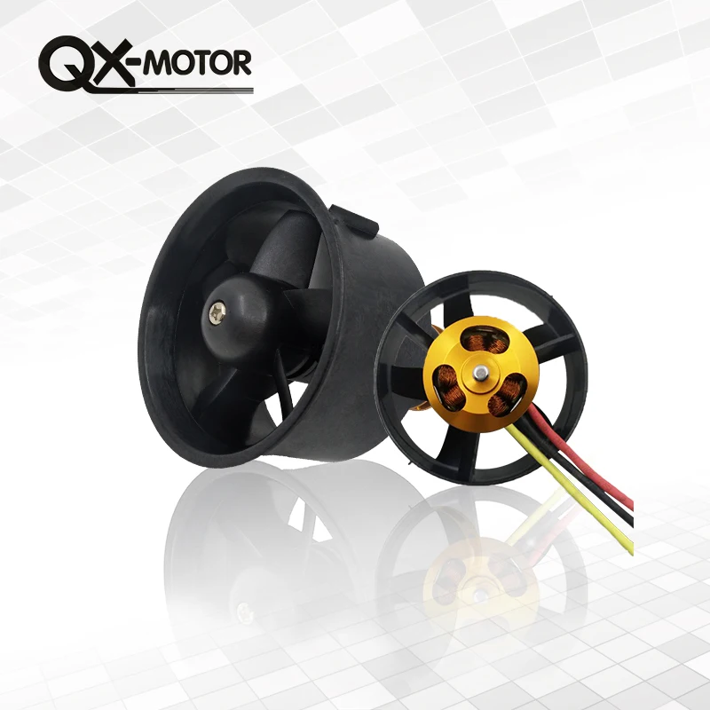 QX двигатель 64 мм EDF все наборы QF2822 4300KV с 5 лезвиями Ducted Fan для RC Самолет|Детали и