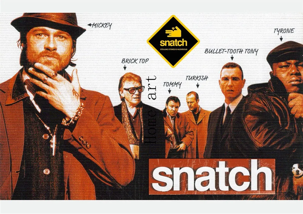 Snatch фильм плакат четкое изображение наклейки на стену украшение дома хорошее качество принты белая бумага с покрытием домашний арт бренд - Цвет: Фиолетовый