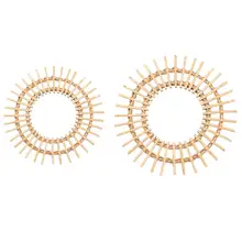 Rattan Innovative Macrame Fringe Art Decoration Round Makeup Mirror Smooth Interior Dressing Bathroom Hanging Wall Mirror Rattan Innovative Macrame Fringe Art Decoration Round Makeup Mirror Smooth Interior Dressing Bathroom Hanging Wall Mirror