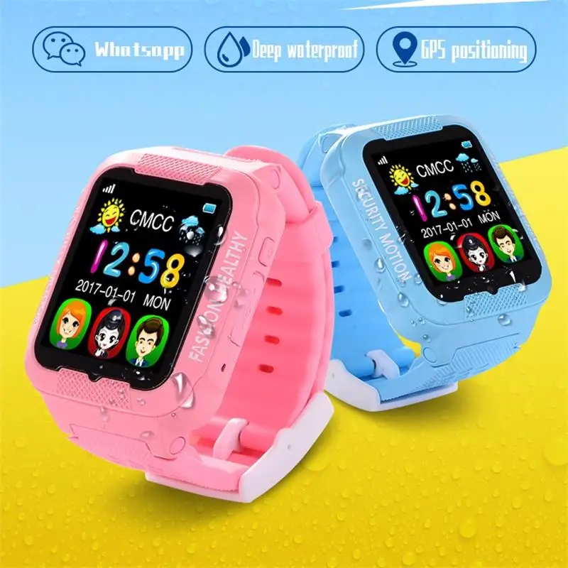 

2019 Kids bluetooth K3 smart watch children GPS LBS AGPS watch support SIM TF card Voice intercom camera Wearable device for kid
