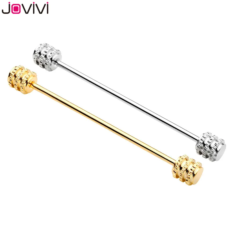 Jovivi модный винтовой дизайн Мужские булавки для воротника рубашки галстук