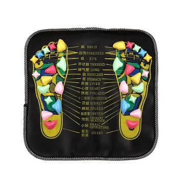 

MQ Chinese Reflexology Walk Stone Pain Relieve Foot Leg Massager Mat Health Acupressure Relax Massage