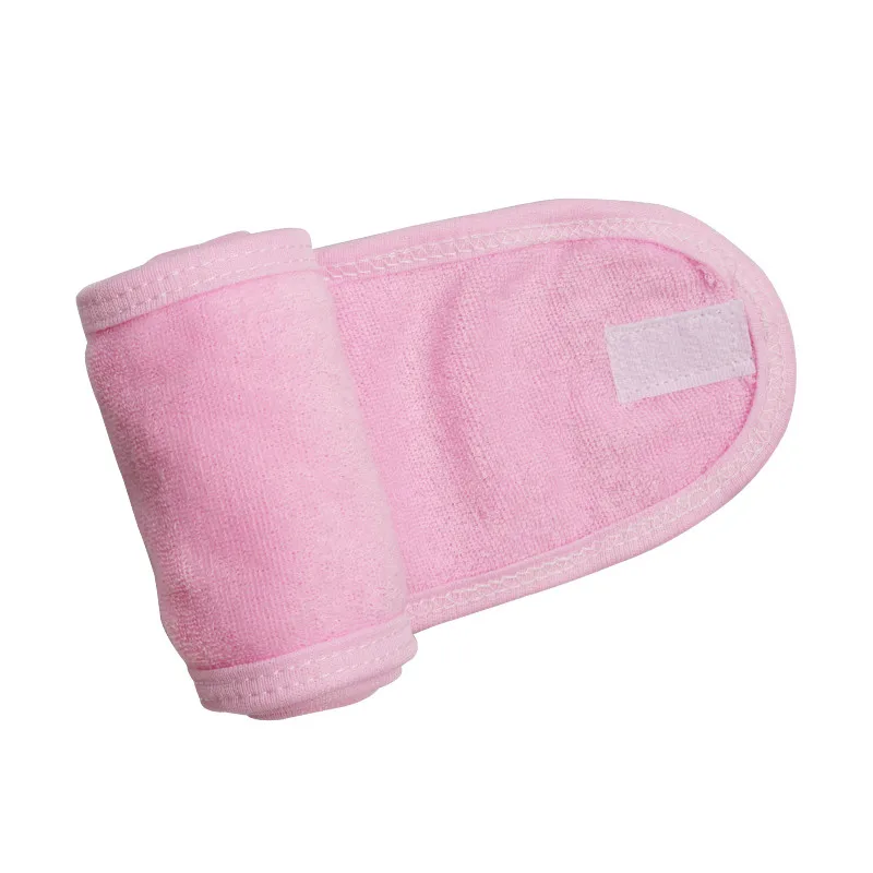 Лента для волос для нанесения макияжа ресницы расширение спа для лица повязка на голову макияж обертывание головы махровая бандана стрейч полотенце с волшебной лентой - Цвет: pink