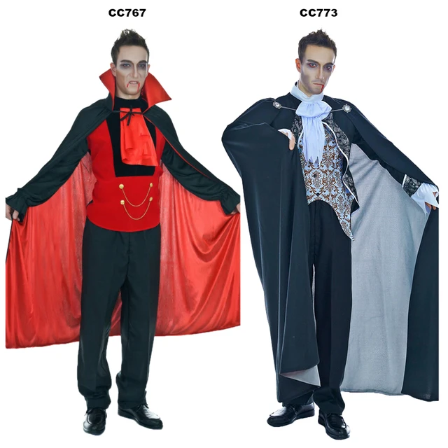 QLQ Homme Vampire Costume Halloween Party Cosplay Médiévale Renaissance Costume Vampire Halloween Party Cosplay Vampire Costumes