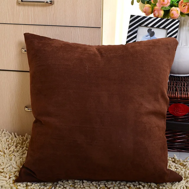 New Velvet Decorative Pillows Sofa Waist Throw Cushion Cover Solid 45 x 45cm Home Decor Cushion Covers Home Decor Decoration