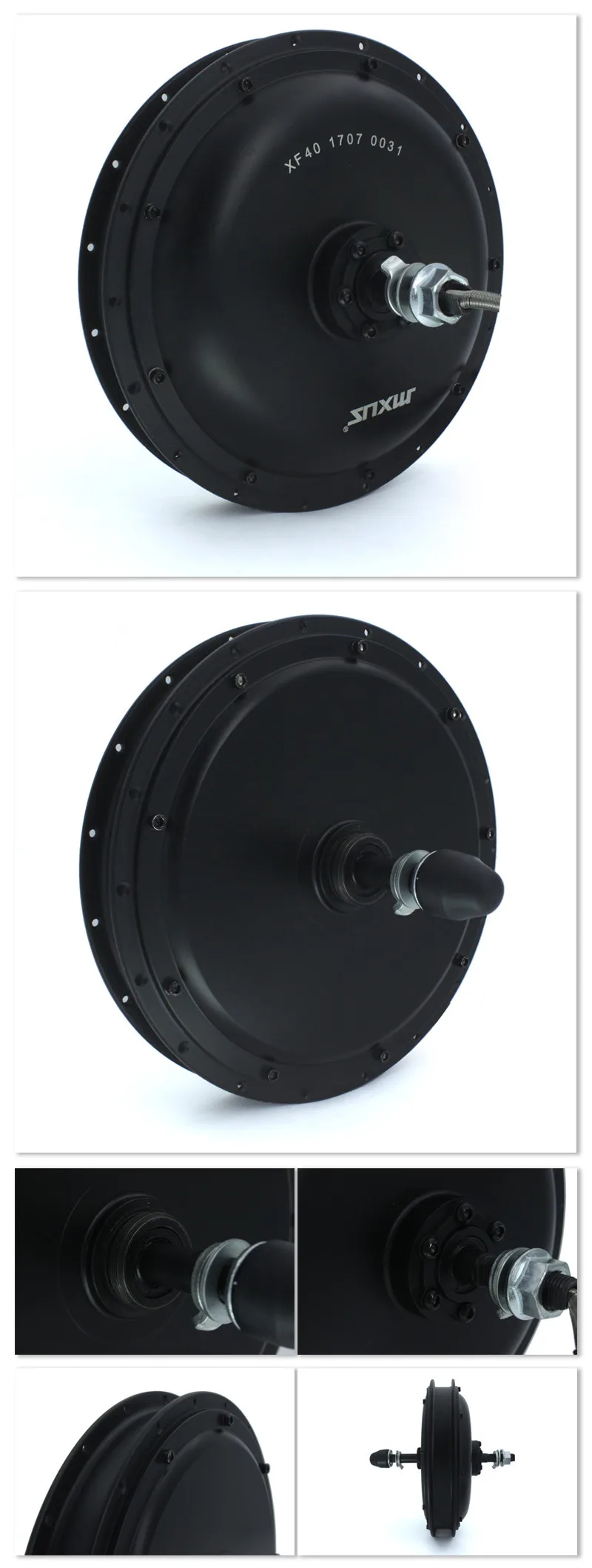 Perfect 48V 500W Direct Drive Gearless Hub Motor E-bike Motor Front Motor Rear Cassette Motor Optional MXUS Brand XF39 XF40 freehub 10