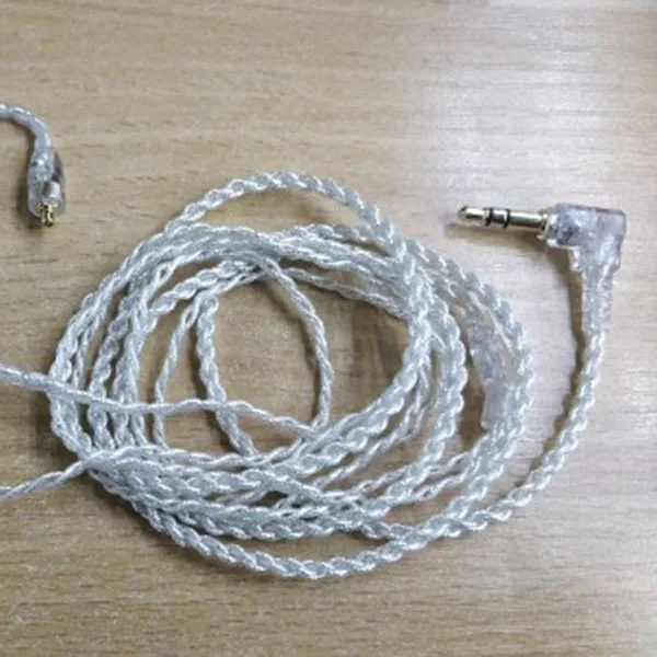 1,2 м Trasparente Lamina D'Argento Filo Mmcx Connettore