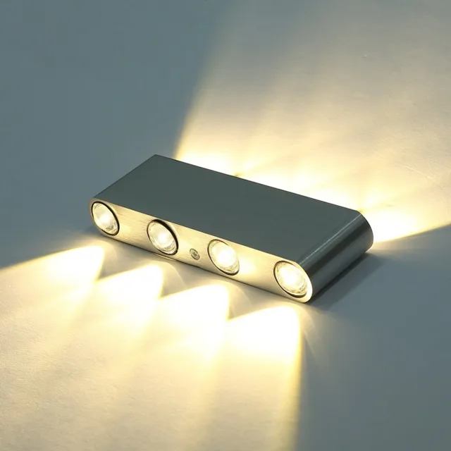 modern rectangle led 8w wall sconces light fixture aluminum high