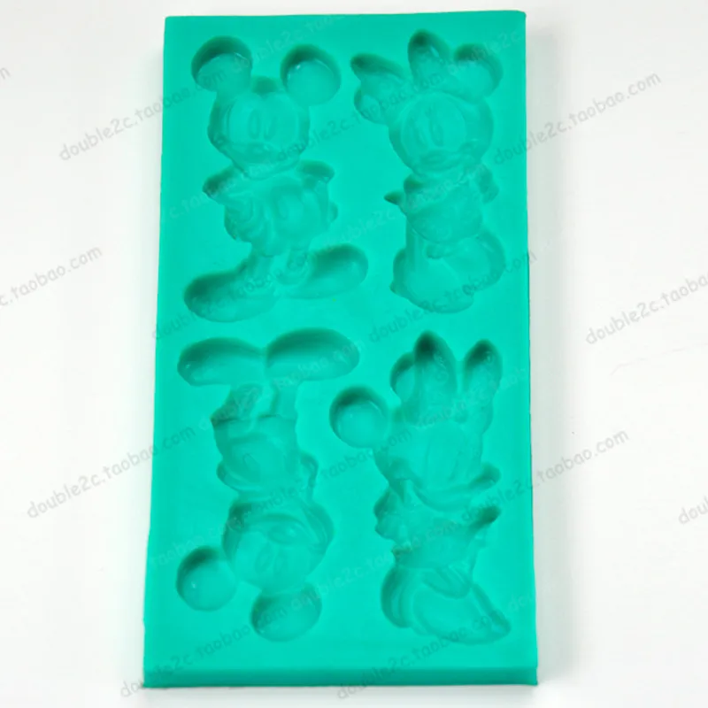 Micky Moule En Silicone Minnie Bande Dessinee Fondant Moule En Silicone De Decoration De Gateau Artisanat Sucre Molde De Silicona Fondant Gateau Outils Aliexpress