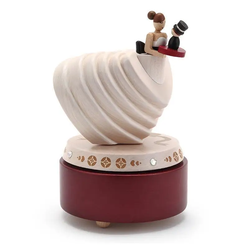 

Carillon Scatole Musicali Typewriter Musically Ballerina Note Gift Presente Caixa Wood Musical Caja De Musica Carousel Music Box