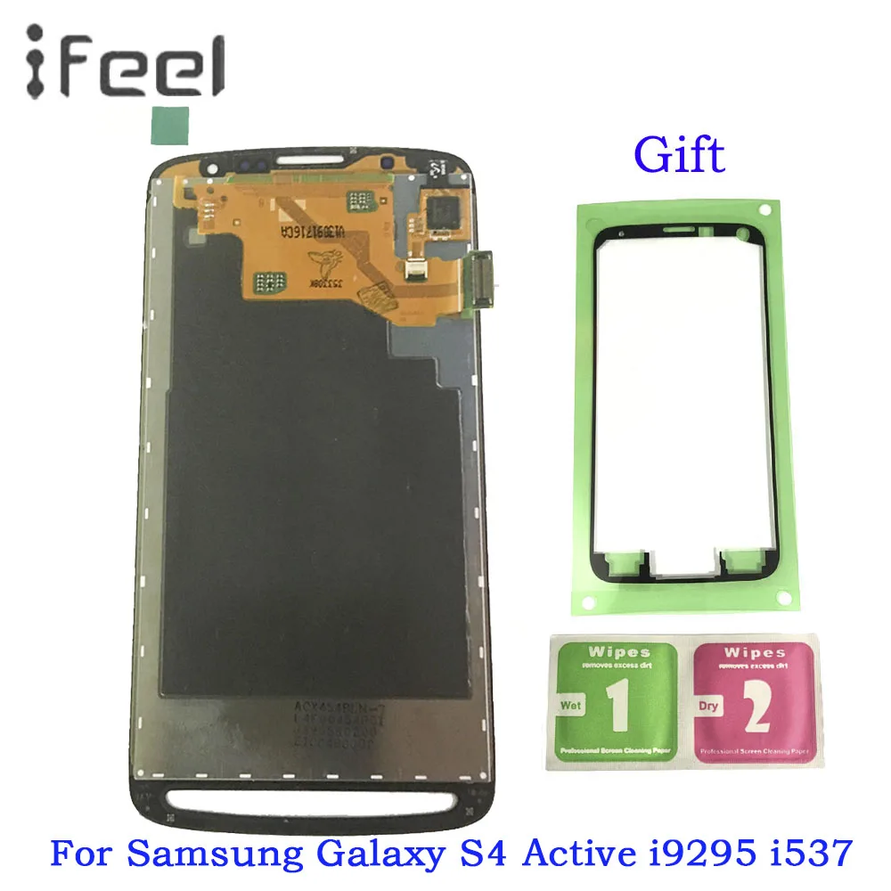 Супер AMOLED lcd S для samsung Galaxy S4 Активный i9295 i537 ЖК-дисплей сенсорный экран сборка серый/белый