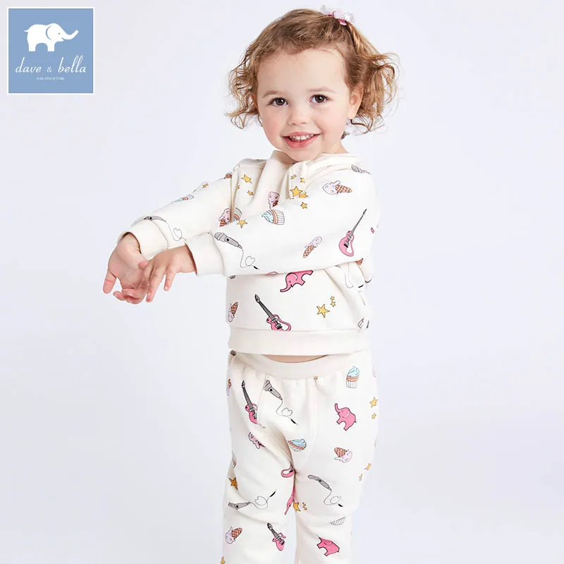 

dave bella spring baby girls clothing sets kids print suit children toddle outfits high quality clothes