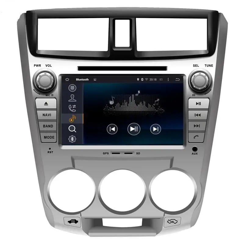 " in-Dash автомобильный dvd-плеер на основе Android с gps 3g/wifi/BT TV, аудио Радио стерео, автомобильный ПК/Мультимедийная Главная панель для HONDA CITY 1.5L 2008