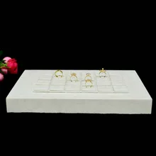 Ювелирные изделия дисплей кольцо дисплей АЛМАЗНОЕ КОЛЬЦО лоток дисплей полка бежевое кольцо стенты больше положение кольцо стенты