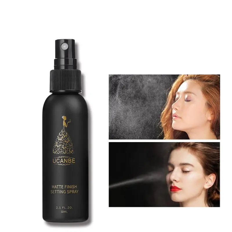 New 50ml Cosmetic Natural Setting Spray Makeup Moisturizing Long Lasting Foundation Fix Matte Finishing Setting Spray Cosmetics
