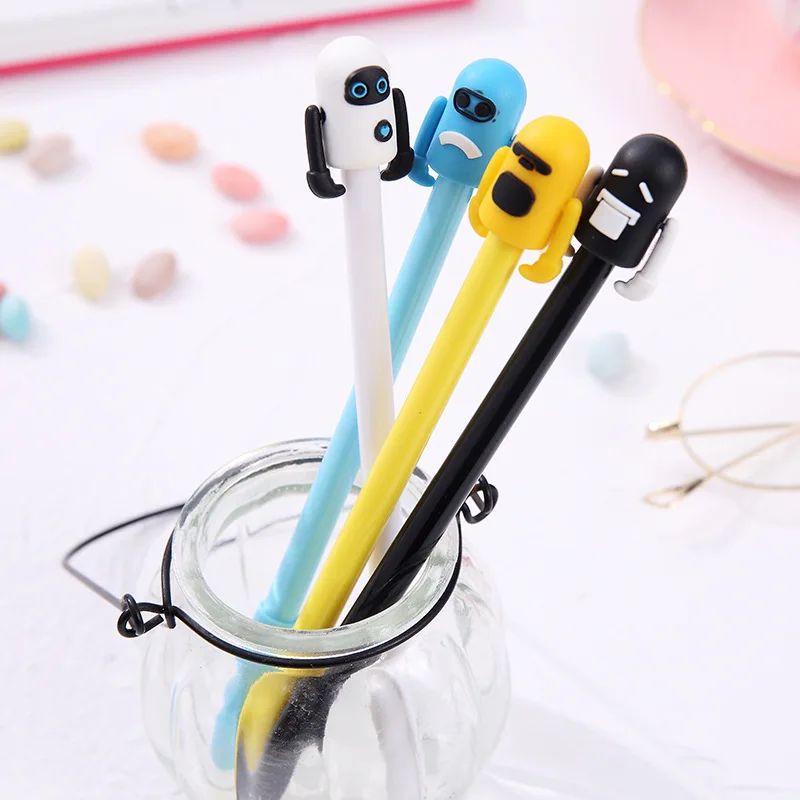 Creative Robot Gel Pen for writing Cute black ink neutral pens Promotional Gift Stationery